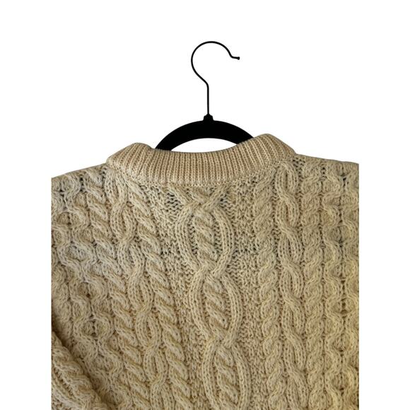 Aran Mõr Vintage Irish Wool Sweater - Picture 7 of 8